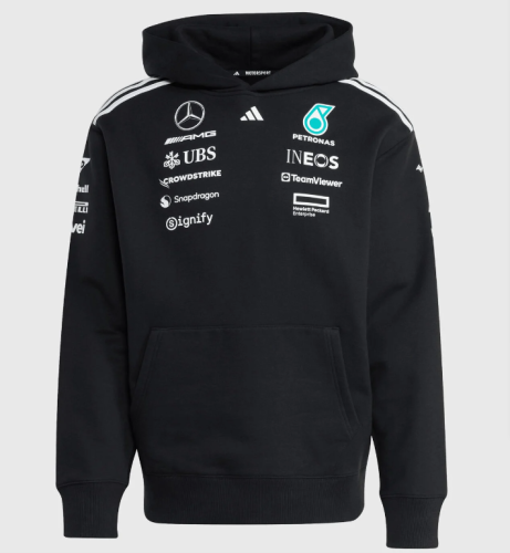 Mercedes 2025/26 Black Hoodie