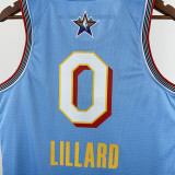 Season 2025 All-Star Blue No. 0 LILLARD NBA Jersey
