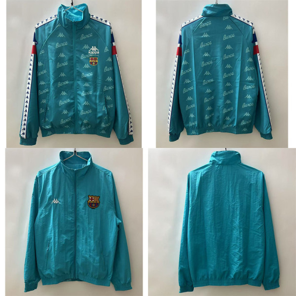 1992 B-arcelona Away Double sided Embroidered windbreaker