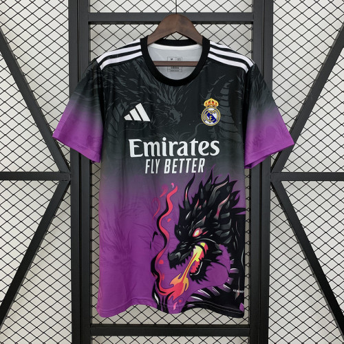 Real madrid 2025/26  Purple and Black dragon special jersey