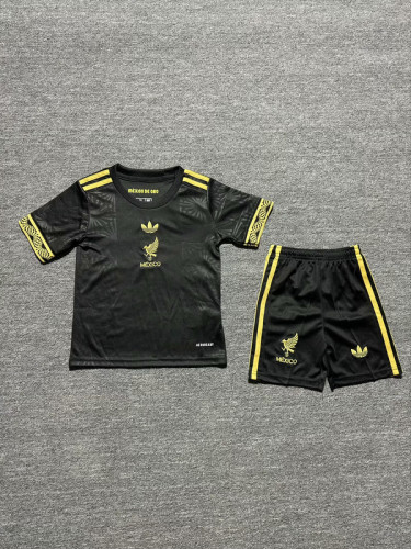 Mexico 2025/26 black special kids soccer jerseys