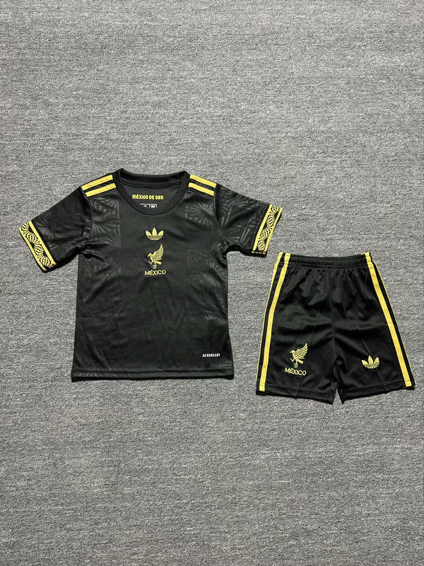 Mexico 2025/26 black special kids soccer jerseys