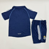 Real madrid 2005/06 away retro kids kit