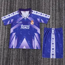 Real madrid 1997/98 away retro kids kit