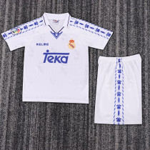 Real madrid 1996/97 home retro kids kit
