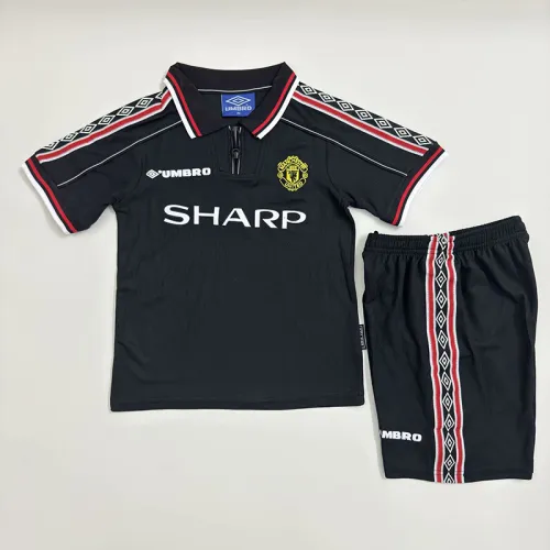 Manchester united 1998/99 away  kid kit size: 16-28