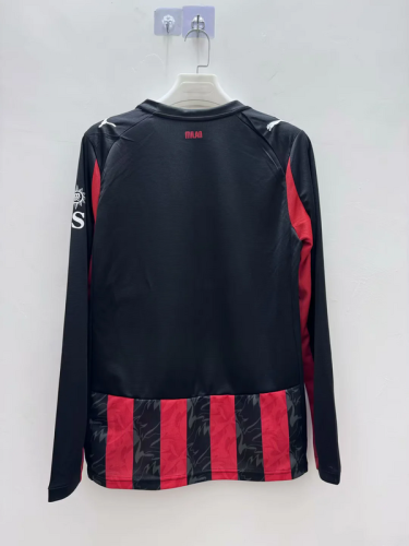 AC Milan 2025/26 home Long Sleeve SIZE S-XXL