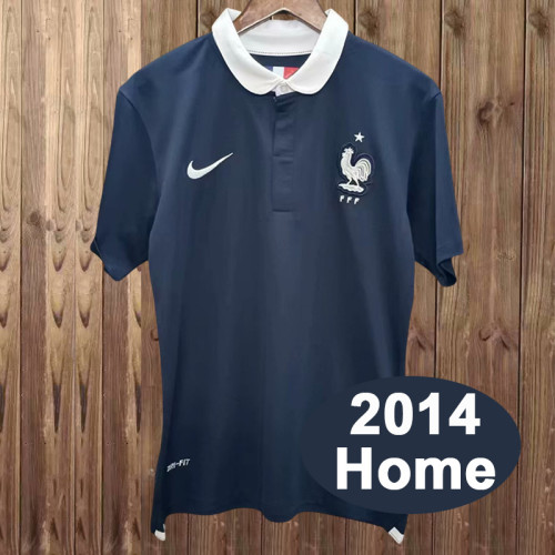 Retro France 2014 home soccer jerseys
