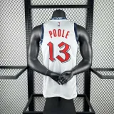 Season 2025 Washington Wizards White No. 13 Poole NBA Jersey