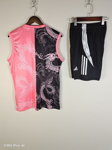 Real Madrid 2025/26 Pink and black vest suit