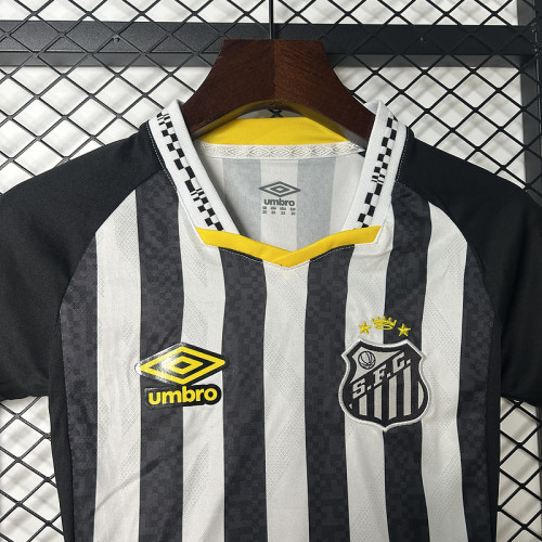 Santos FC 2025/26 Away kids soccer jersey