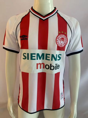 Retro 2001/02 Olympiacos home soccer jersey
