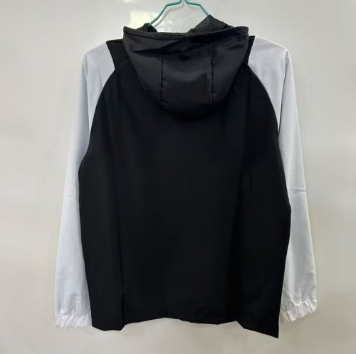 2025/26 Real Madrid Black and White  windbreaker