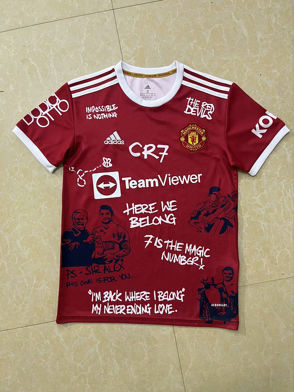 Manchester united 2021-22  RONALDO Version  jersey  size S-2XL