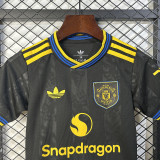 Manchester united 25-26 Third Away  Kids Kit
