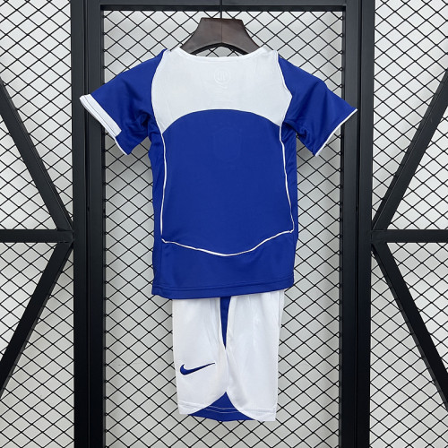 Brazil 2004 away retro kids soccer jerseys