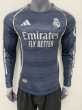 Real Madrid 2025/26 Away Long Sleeve  player version S-XXL