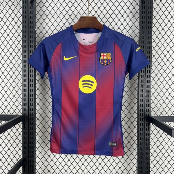 Barcelona  2025/26 woman home Soccer jersey