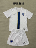 Finland 25/26 home kids kit  size: 16-28
