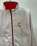 2025-26 Real Madrid red and white Reversible windbreaker