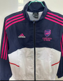 25-26 Arsenal black white pink Windbreaker