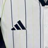 Real Madrid 2025/26 White baseball  Jersey