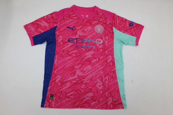Manchester city 2025/26 Pink Goalkeeper soccer jersey