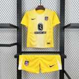 Atlético de Madrid 2025/26 Yellow  goalkeeper Kids Kit