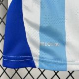 Malaga 2025/26 home kids soccer jerseys