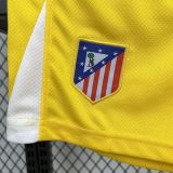 Atlético de Madrid 2025/26 Yellow  goalkeeper Kids Kit