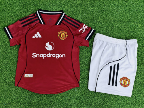 Manchester united 25-26 Home Playr Version Kids Kit