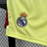 Real Madrid 2025/26 Yellow  goalkeeper Kids Kit