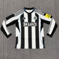 2025-26 Newcastle United home Long Sleeve  soccer jersey