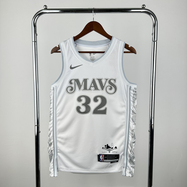 Dallas Mavericks  2025 City Edition White  FLAGG #32