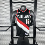 Portland Trail Blazers Black No. 16 YANG