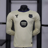 Barcelona 2025/26 Away Long sleeve Player version Jersey