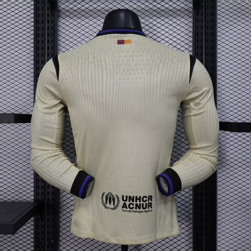 Barcelona 2025/26 Away Long sleeve Player version Jersey