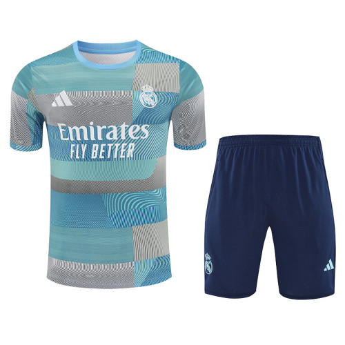 Real Madrid 2025/26 Blue And Gray  training suit