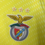 Benfica 2025/26 Yellow Goalkeeper kids Soccer jersey