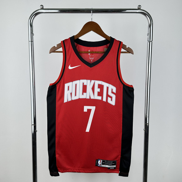 23rd season Rockets Red No. 7 Durant NBA Jersey
