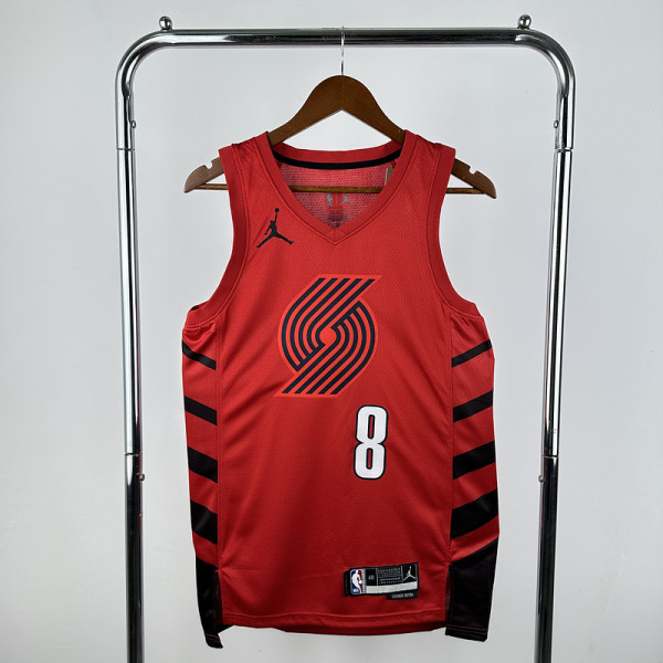 23rd season Trail Blazers Flyers No. 8 Avdija NBA Jersey