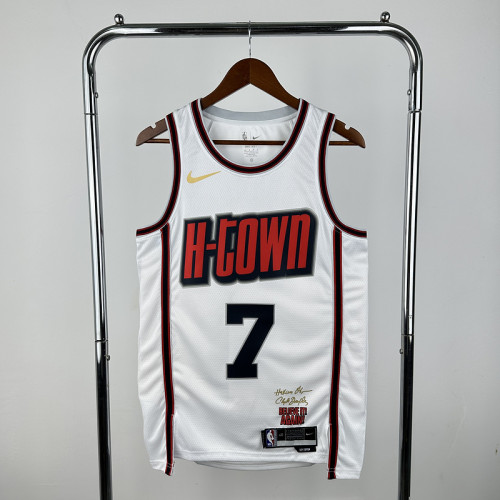 25th season Rockets City Edition No. 7 Durant  NBA Jersey