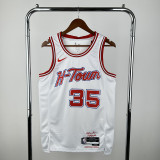 23rd season Rockets white No. 35 Durant NBA Jersey