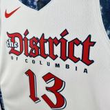 25th season Wizards City Edition No. 13 Poole NBA Jersey