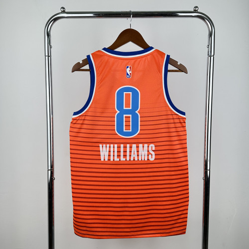 Thunder Flying Man No. 8 Williams NBA Jersey