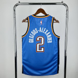 2023 season, Thunder, blue, number 2, Alexander NBA Jersey
