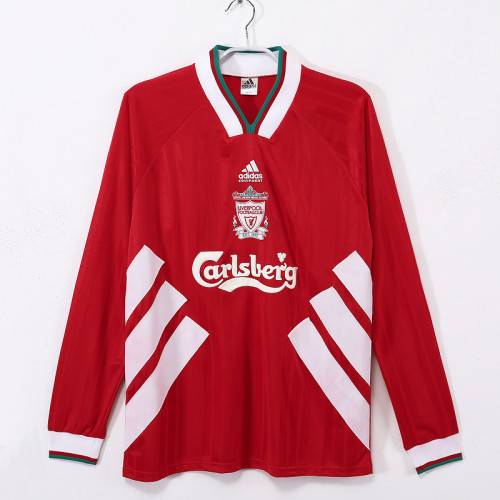 Liverpool 1993/95  home long sleeves Retro soccer jerseys