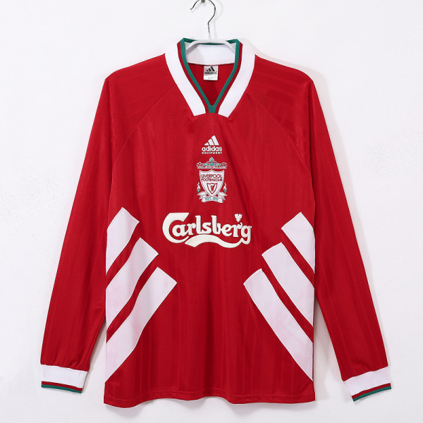Liverpool 1993/95  home long sleeves Retro soccer jerseys
