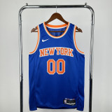23 season Knicks Blue Clarkson NBA Jersey