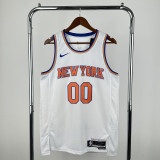 23rd season Knicks White Clarkson NBA Jersey